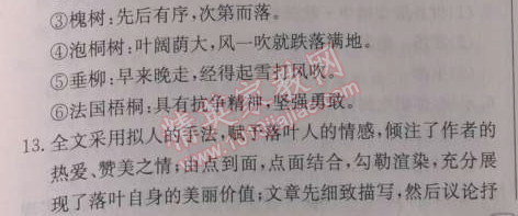 2014年啟東中學(xué)作業(yè)本九年級語文下冊人教版 11、地下森林狂想（張抗抗）