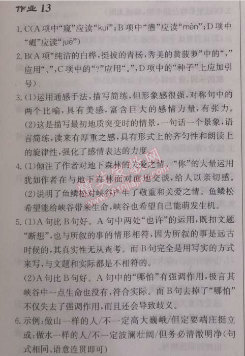 2014年啟東中學(xué)作業(yè)本九年級(jí)語文下冊(cè)人教版 13、威尼斯商人（節(jié)選）（莎士比亞）