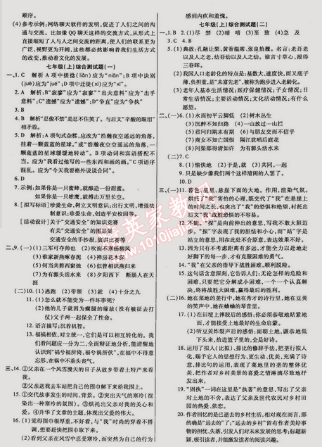 2015年教材首選銜接教材學(xué)期復(fù)習(xí)七年級(jí)語(yǔ)文 0