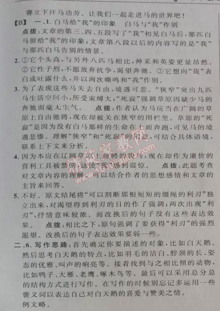 2014年綜合應(yīng)用創(chuàng)新題典中點七年級語文下冊人教版 第28課