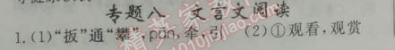 2014年期末暑假銜接快樂驛站假期作業(yè)七年級語文人教版 專題八