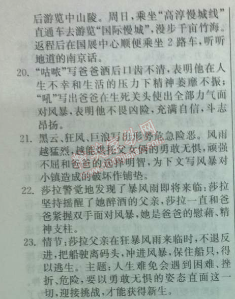 2014年實(shí)驗(yàn)班提優(yōu)訓(xùn)練七年級(jí)語(yǔ)文下冊(cè)人教版 21　偉大的悲劇 （茨威格）