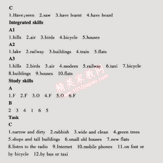 課本八年級(jí)英語下冊(cè)譯林版 1單元