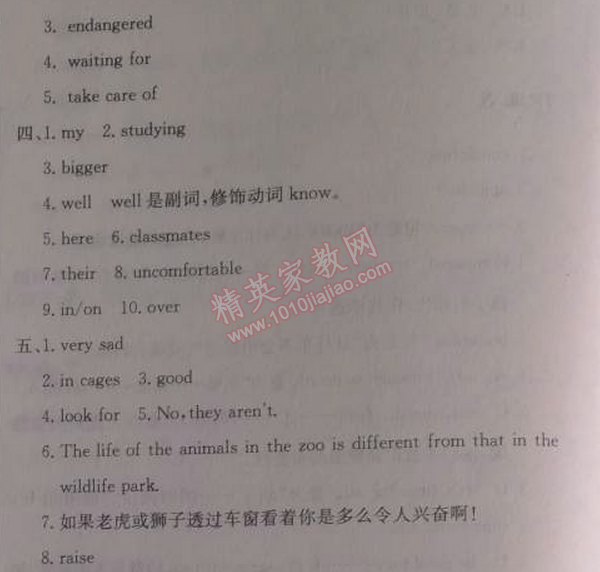 2014年啟東中學(xué)作業(yè)本八年級(jí)英語(yǔ)下冊(cè)人教版 作業(yè)14