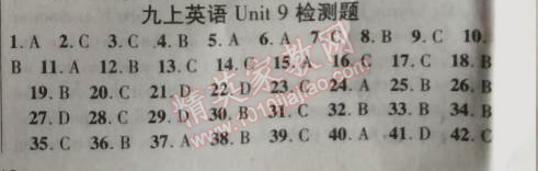 2014年課時(shí)掌控九年級英語上冊人教版 九上英語9單元檢測題