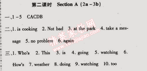 2015年金榜行動(dòng)七年級(jí)英語(yǔ)下冊(cè)人教版 第二課時(shí)