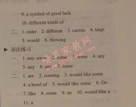 2014年人教金學(xué)典同步解析與測(cè)評(píng)七年級(jí)英語(yǔ)下冊(cè)人教版 10單元