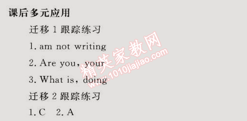 同步轻松练习七年级英语下册人教版 第6单元