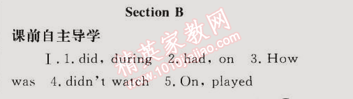 同步轻松练习七年级英语下册人教版 B部分