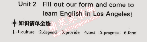 2014年5年中考3年模擬初中英語八年級下冊外研版 第2單元