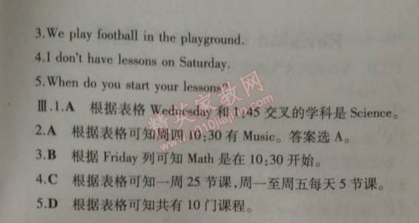 2014年5年中考3年模擬初中英語(yǔ)七年級(jí)上冊(cè)外研版 2單元