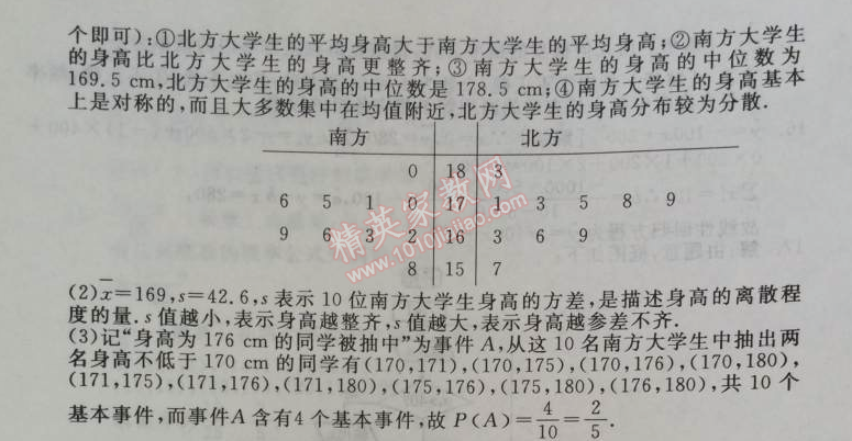 2014年全品學練考測評卷高中數(shù)學必修3人教A版 終結測試一