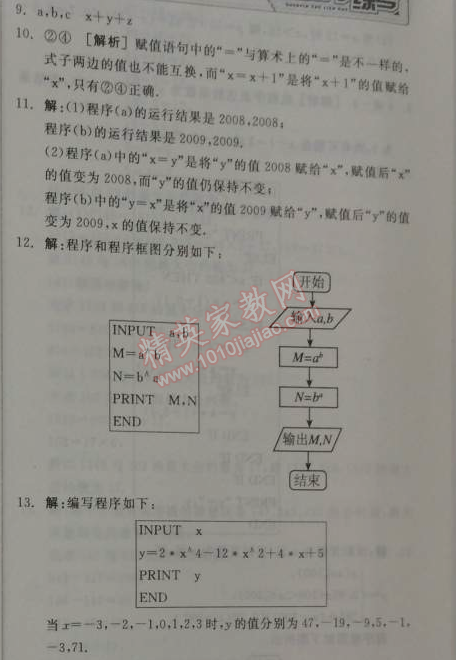 2014年全品學(xué)練考測評卷高中數(shù)學(xué)必修3人教A版 2