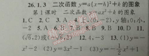 2014年黄冈金牌之路练闯考九年级数学下册人教版 第三课