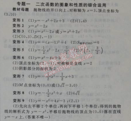 2014年全效學(xué)習(xí)九年級(jí)數(shù)學(xué)下冊(cè)人教版 專題一