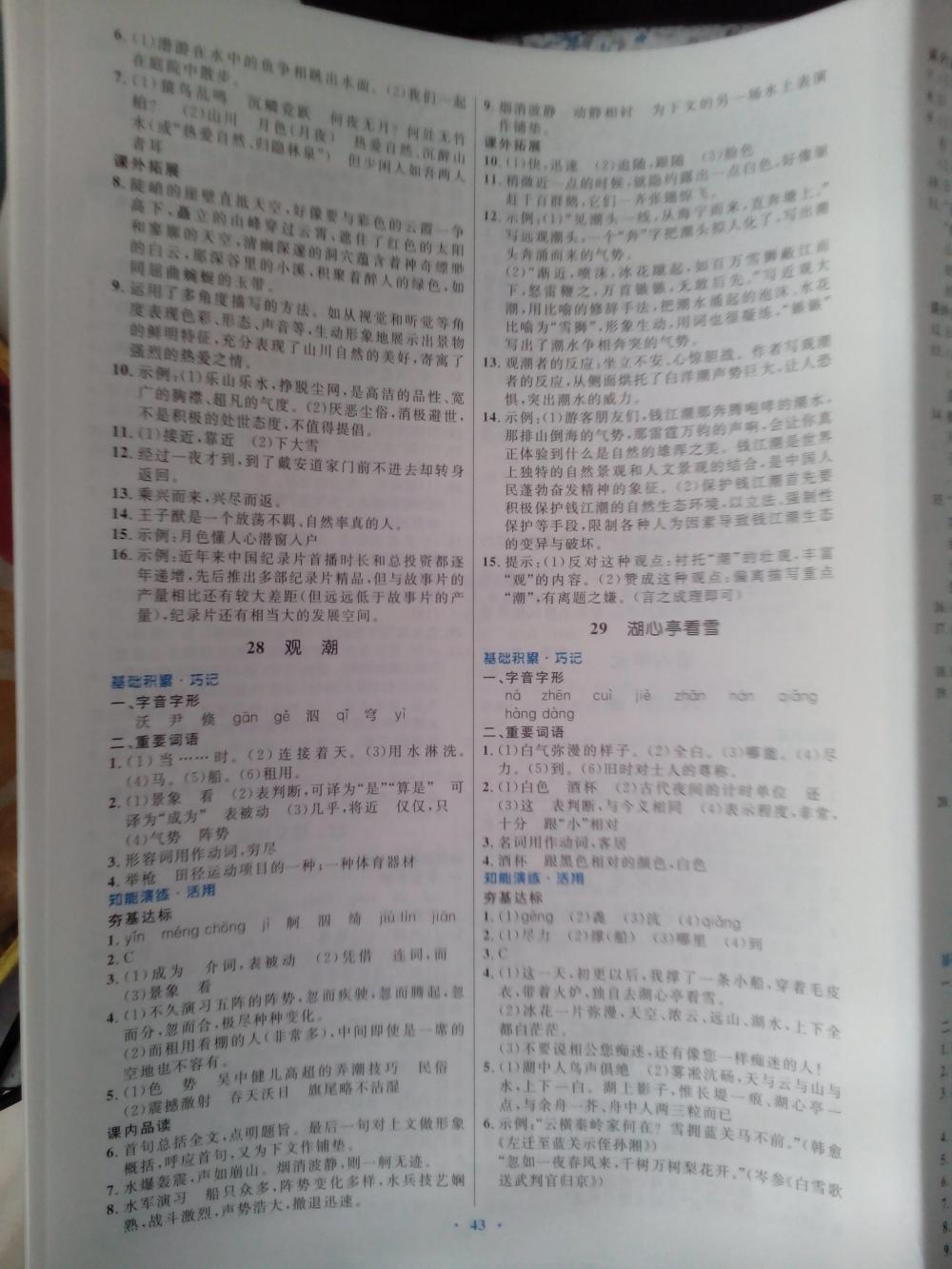 2015初中同步測(cè)控優(yōu)化設(shè)計(jì)八年級(jí)語文上冊(cè)人教版 第15頁