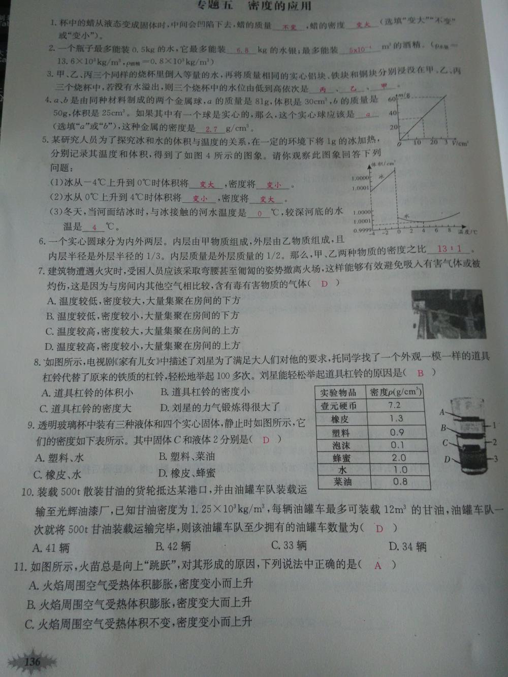 2015新觀察八年級(jí)物理上冊(cè)人教版 第136頁(yè)