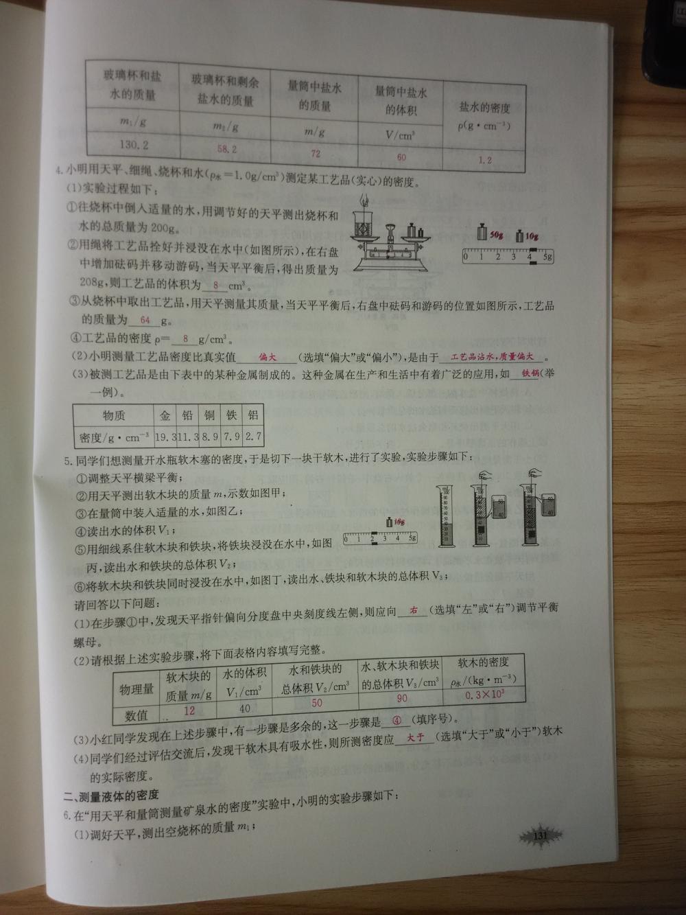 2015新觀察八年級(jí)物理上冊(cè)人教版 第131頁(yè)