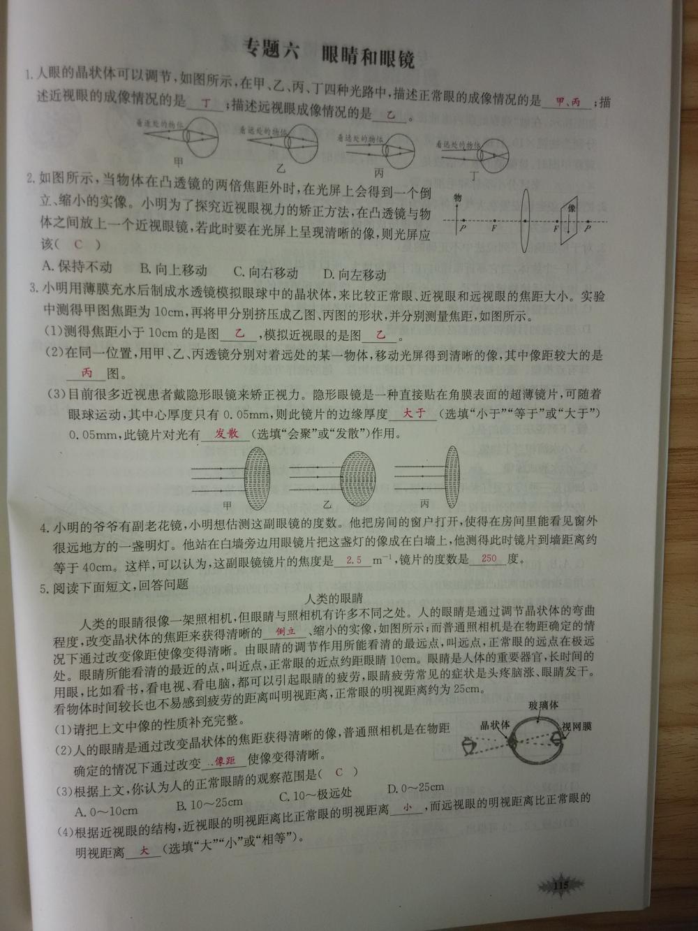 2015新觀察八年級物理上冊人教版 第115頁