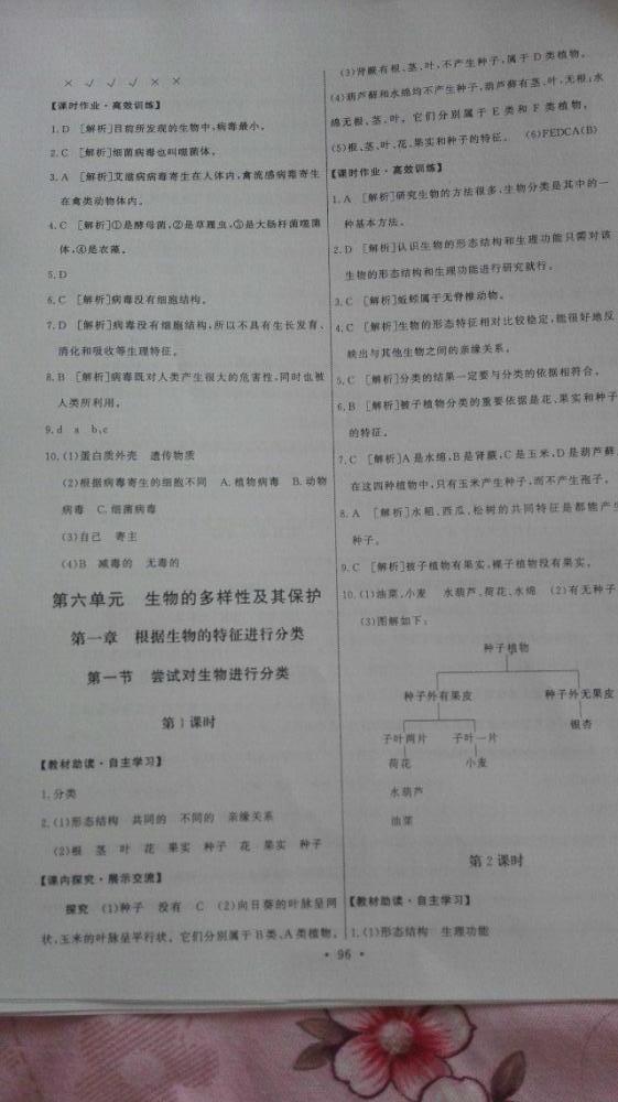 2015年能力培養(yǎng)與測試八年級生物學(xué)上冊人教版 第14頁