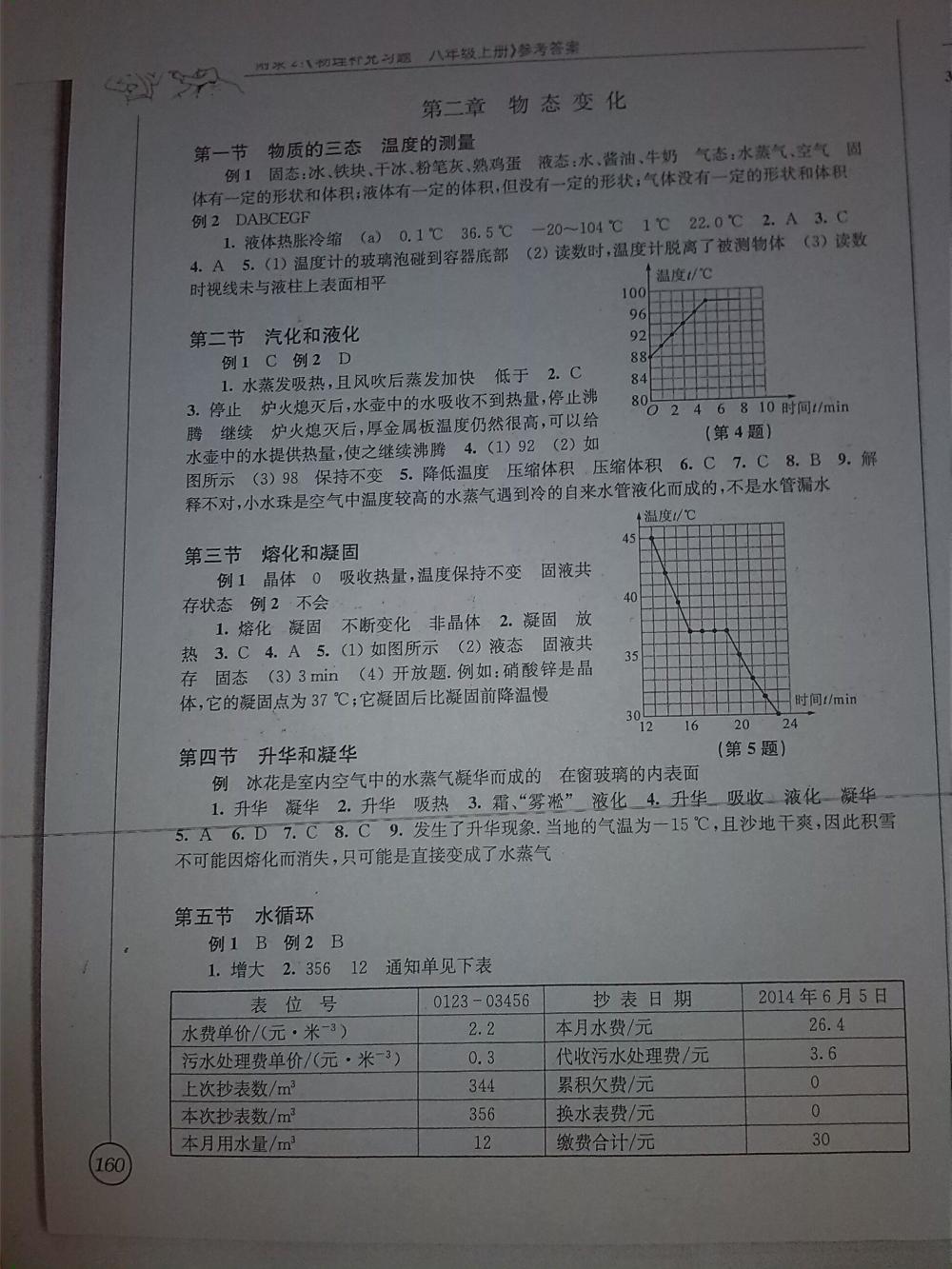 物理補充習題八年級上冊蘇科版 第160頁