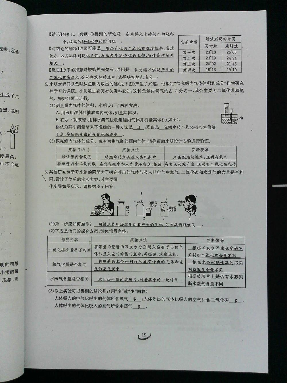 2015新觀察課時作業(yè)九年級化學(xué)上冊 第19頁