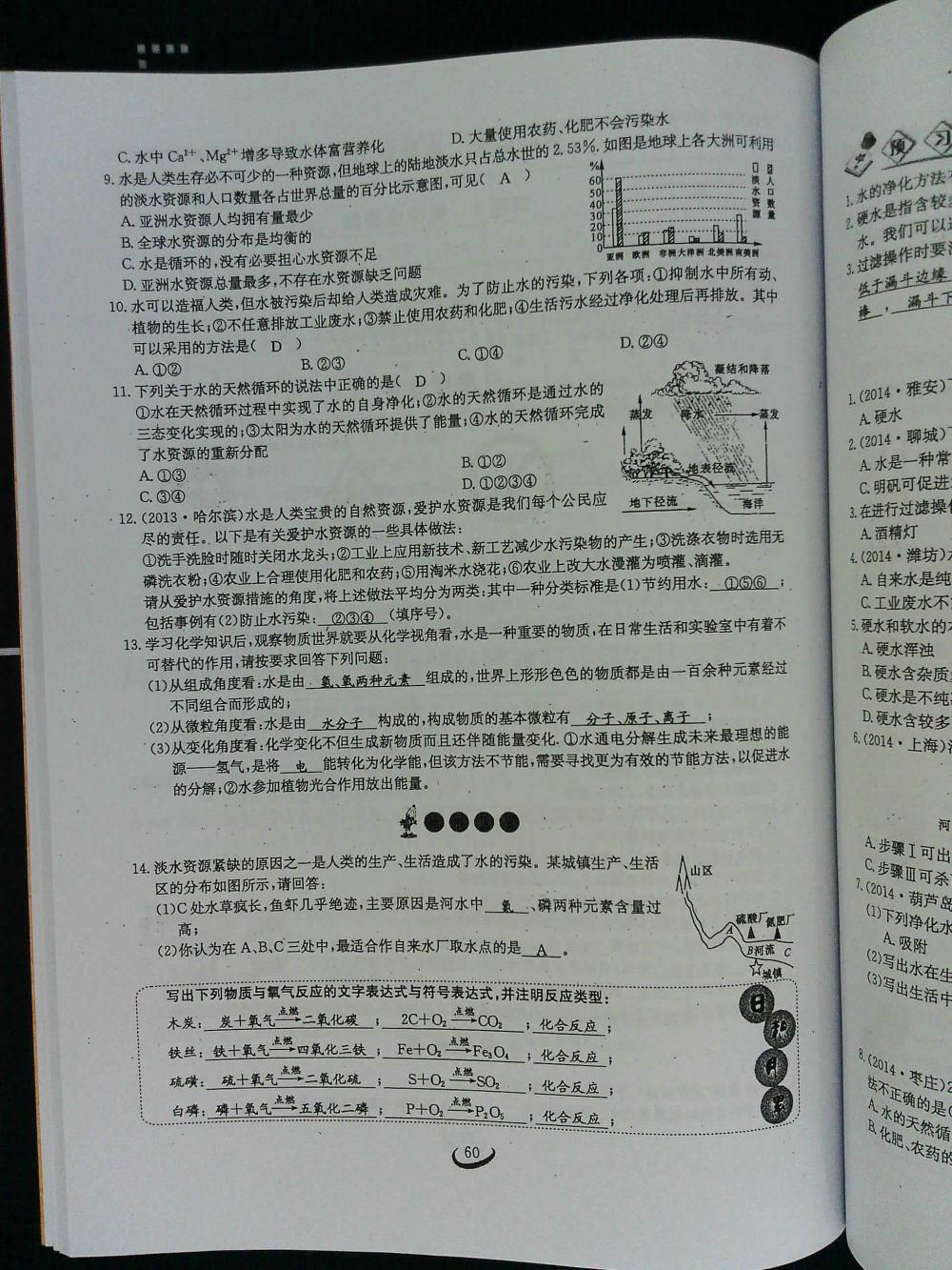 2015新觀察課時(shí)作業(yè)九年級化學(xué)上冊 第60頁