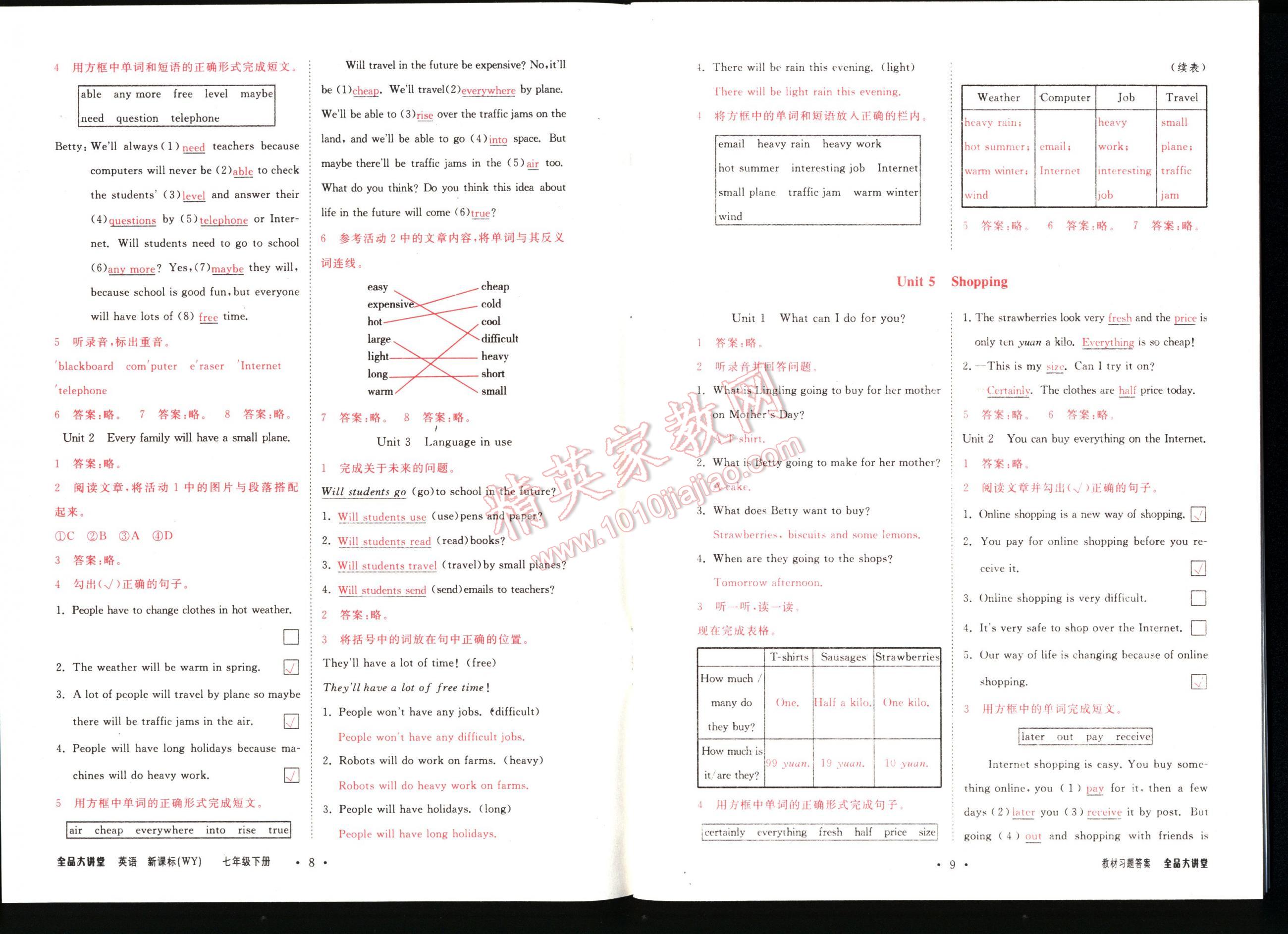 全品大講堂教材新解七年級(jí)英語(yǔ)下冊(cè)新課標(biāo)外研版 第108頁(yè)