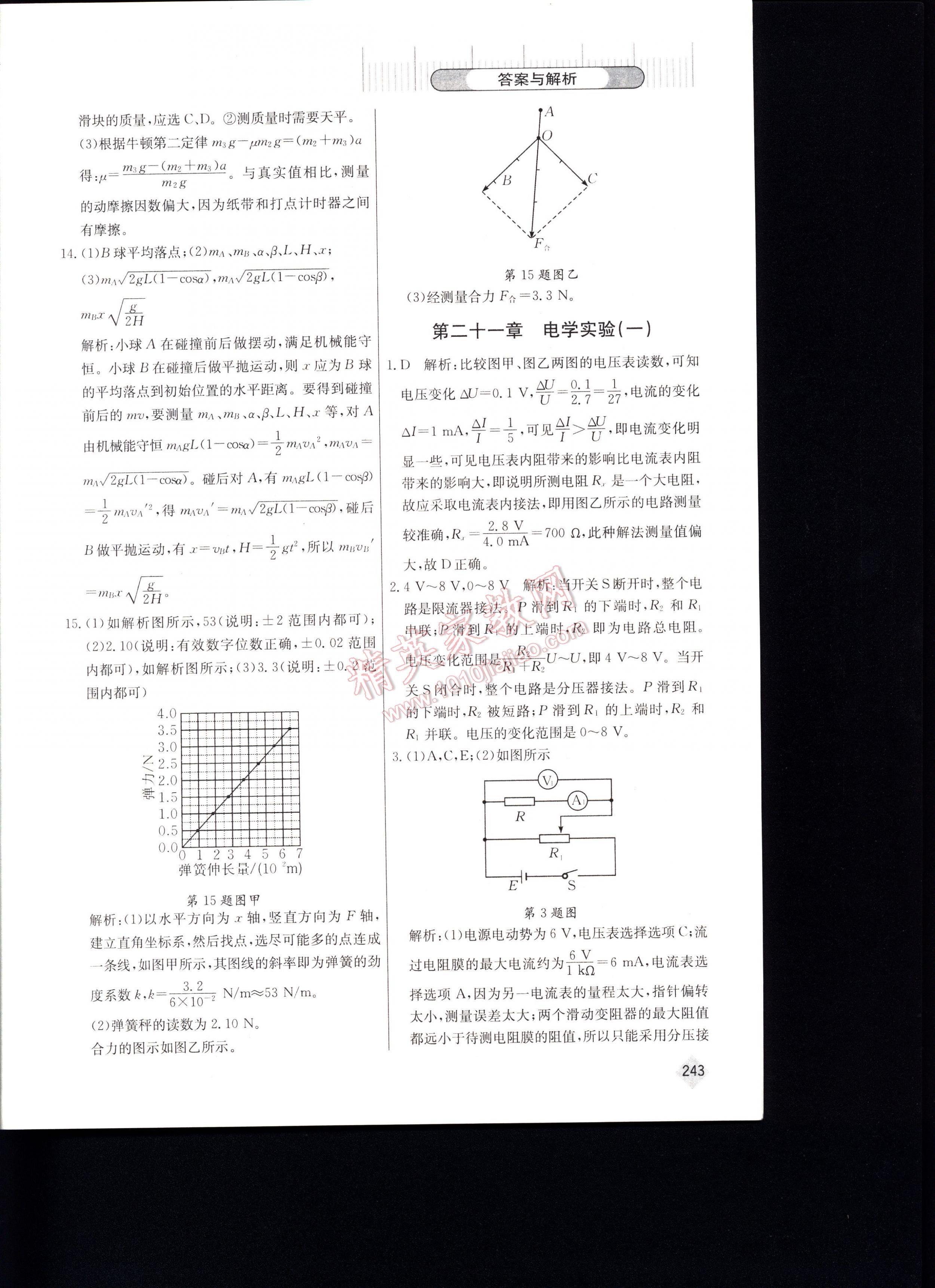 2016高考丟分題物理 第243頁(yè)