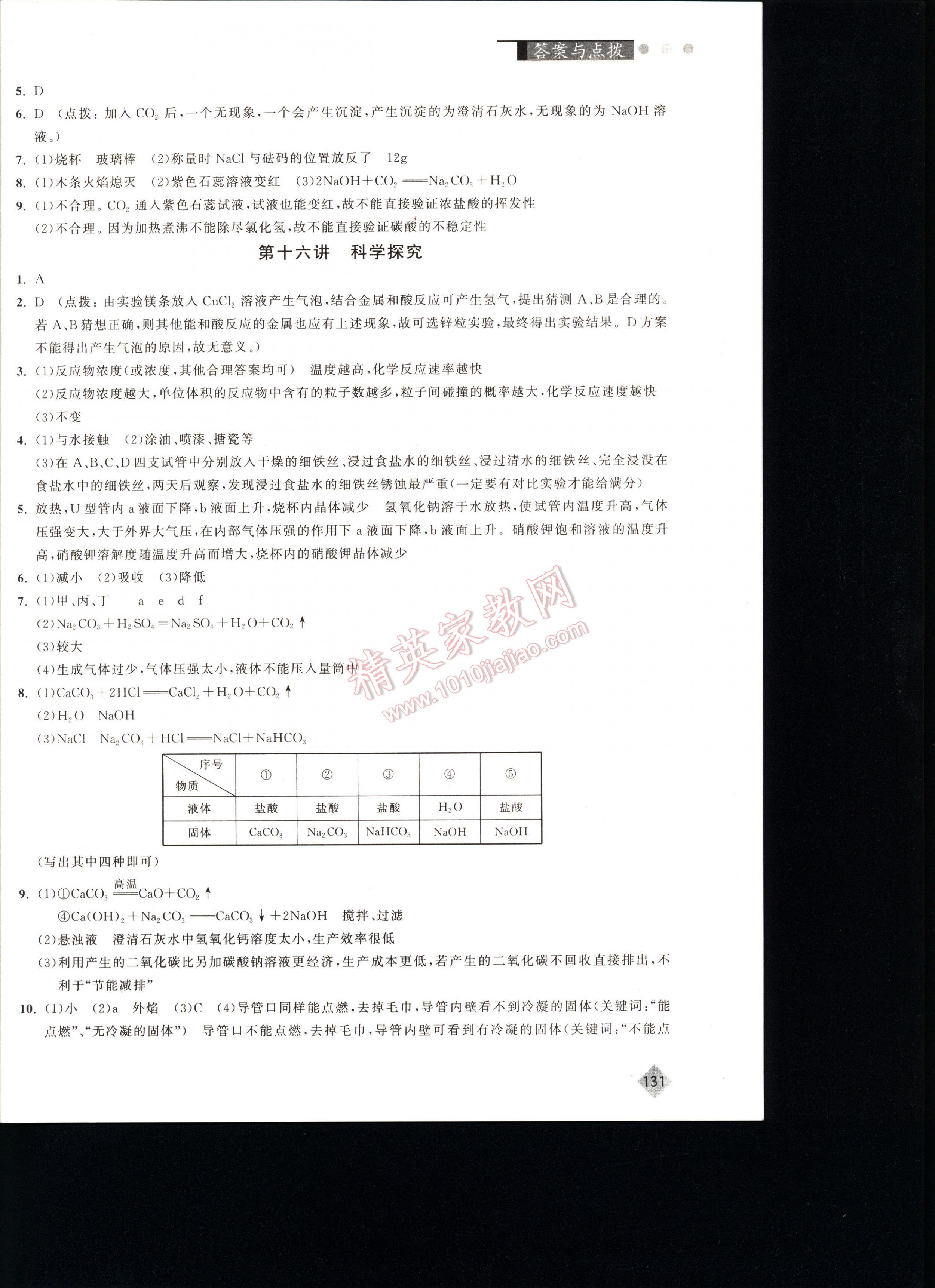 丟分題中考化學(xué) 第131頁