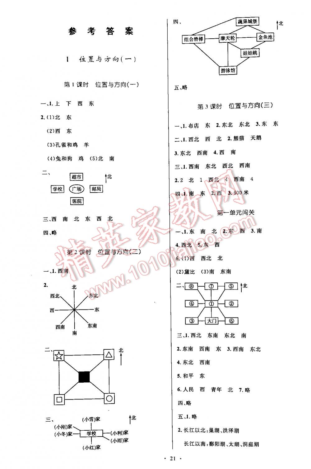 2016年小學(xué)同步測(cè)控優(yōu)化設(shè)計(jì)三年級(jí)數(shù)學(xué)下冊(cè)人教版 第1頁(yè)