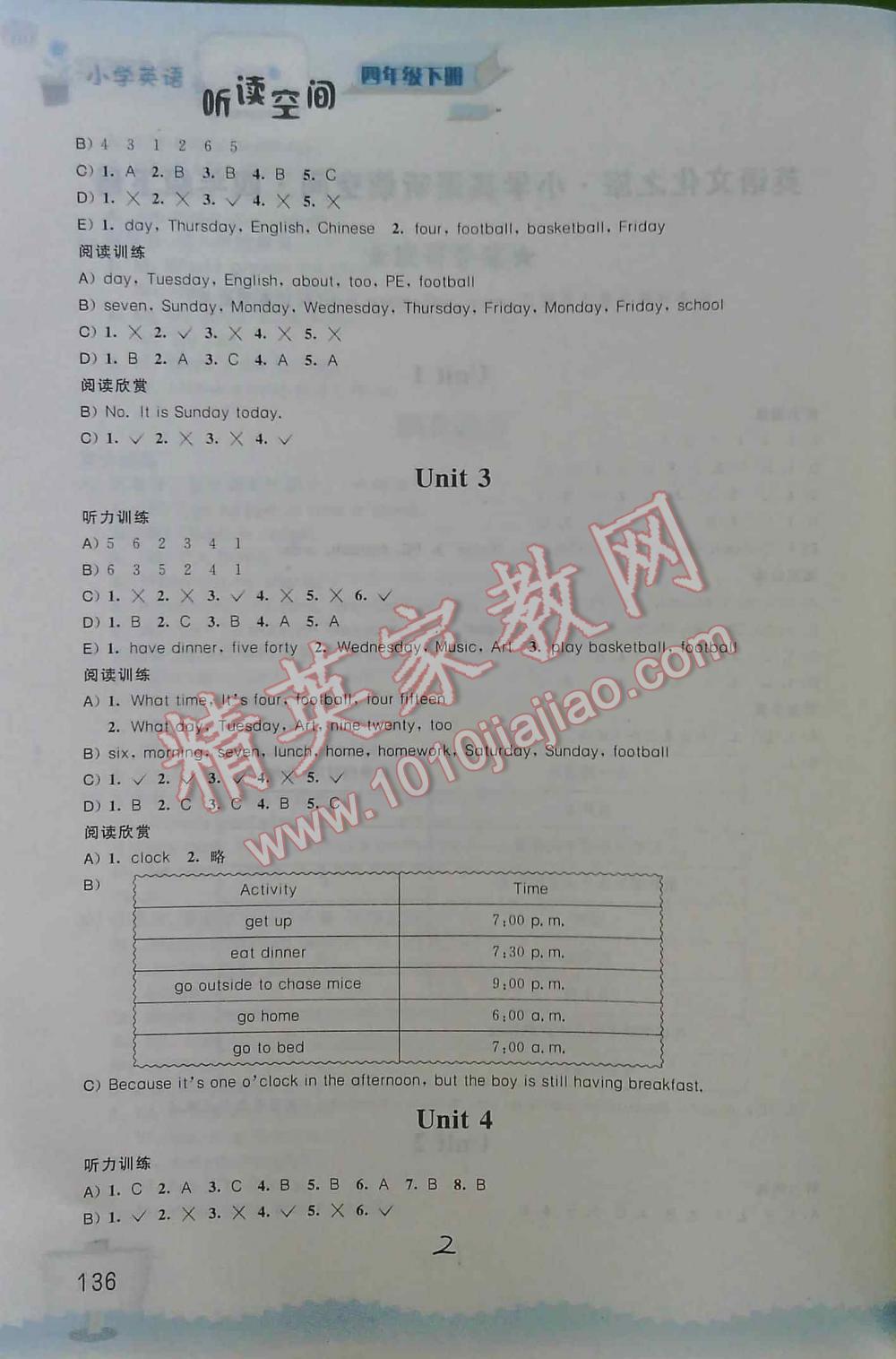 2016英语文化之旅小学英语听读空间四年级下册 第2页