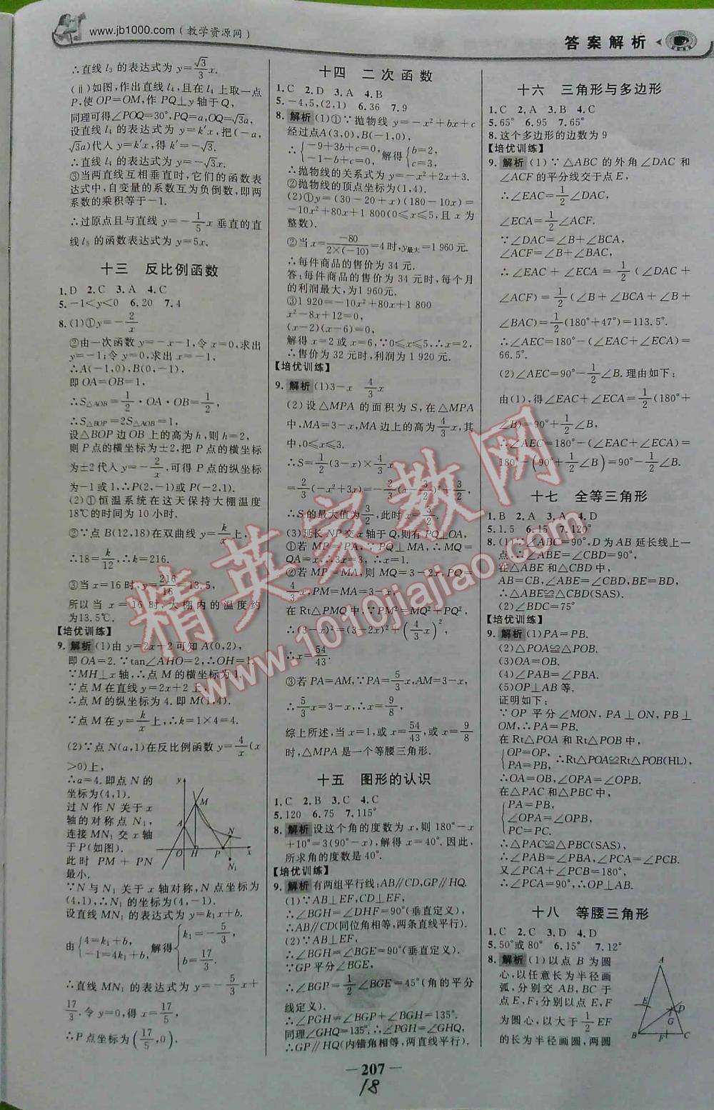 2016年世紀金榜初中新課標全程復習方略數(shù)學SK 第18頁