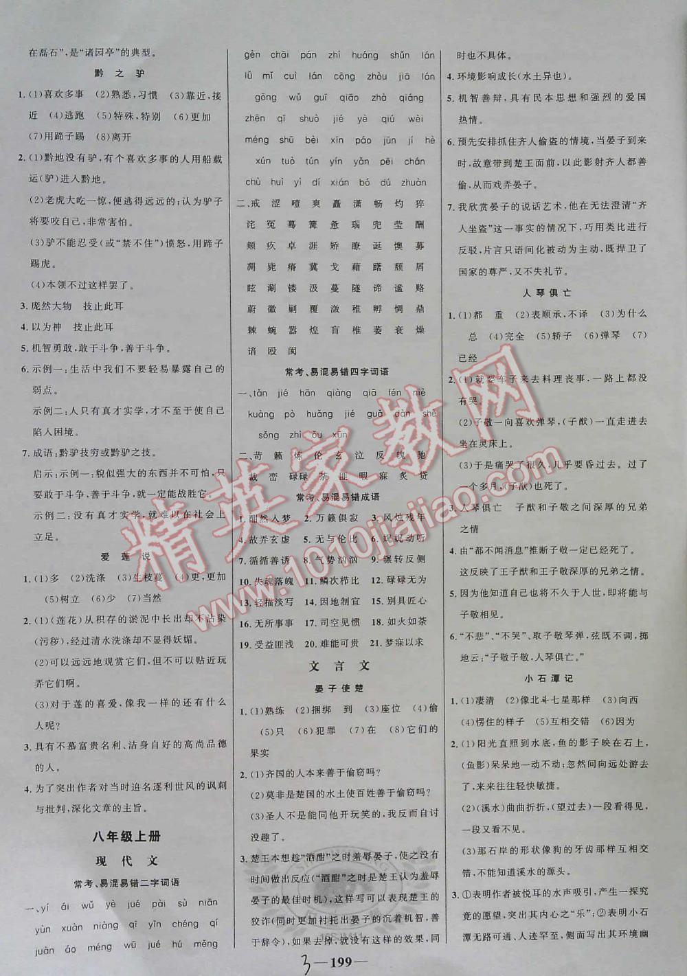 2016年世纪金榜初中语文全程复习方略讲解案 第3页