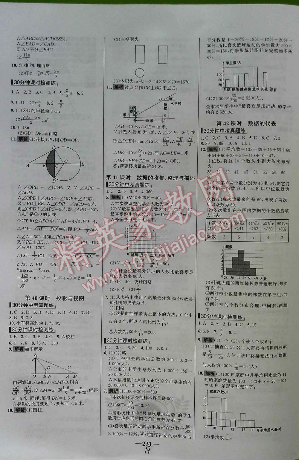 2016年世纪金榜初中新课标全程复习方略数学（课时模式） 第19页