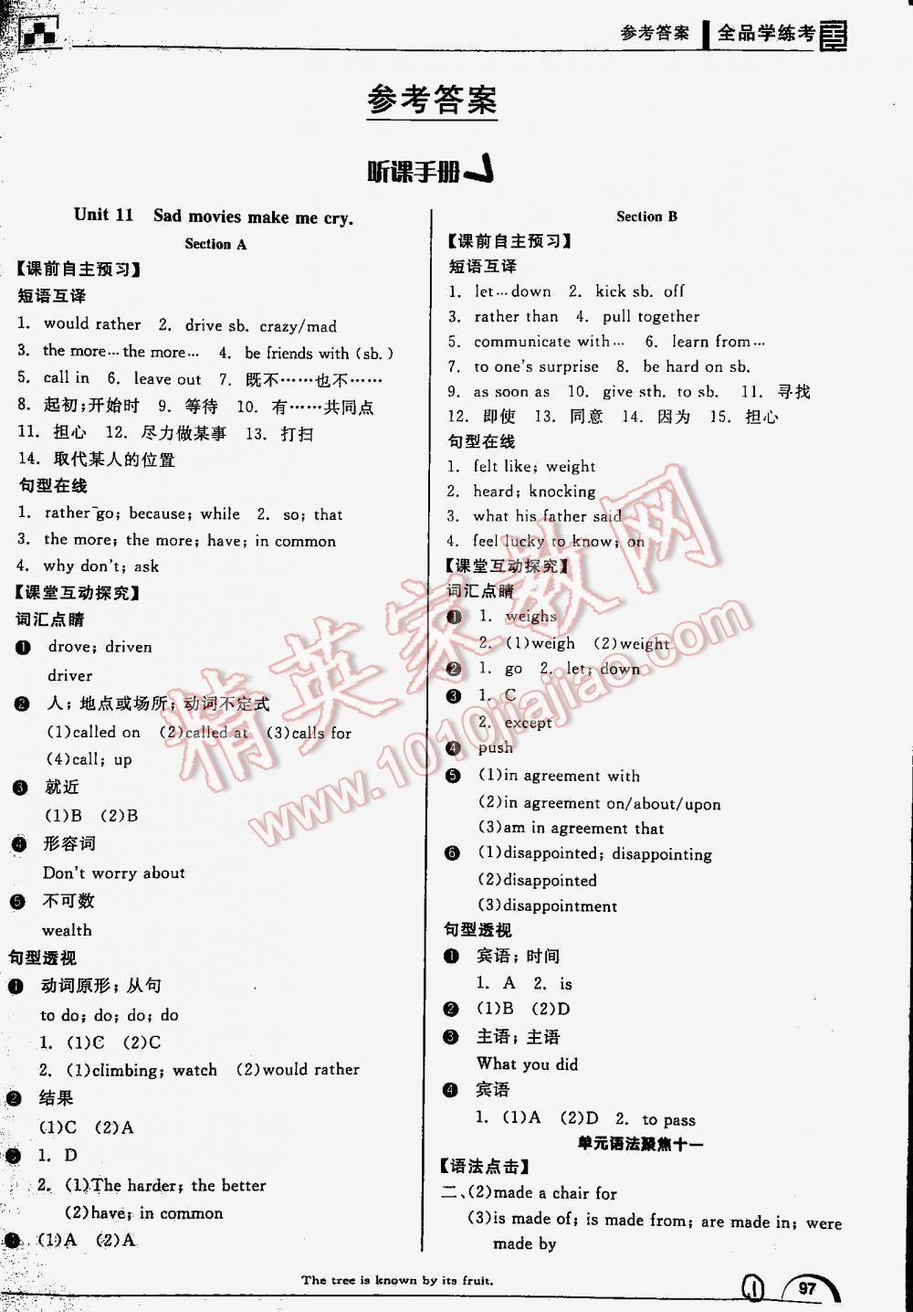 2016年全品學(xué)練考九年級(jí)英語(yǔ)全一冊(cè)下人教版 第1頁(yè)