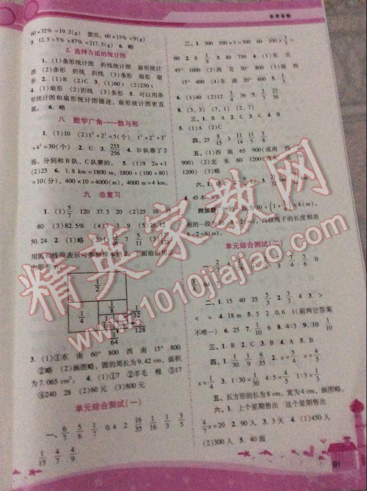 2016年自主與互動學習新課程學習輔導六年級數(shù)學上冊通用版 第5頁