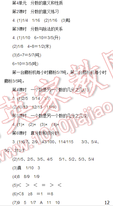 2016伴你学五年级数学上册苏教版/SJ 第12页