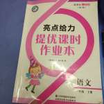 2019年亮點給力提優(yōu)課時作業(yè)本一年級語文下冊人教版