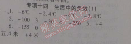 2015年寒假作業(yè)復(fù)習(xí)計劃100分期末寒假銜接四年級數(shù)學(xué)北師大版 專項十四