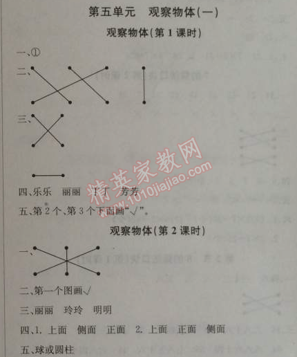 2014年1加1轻巧夺冠优化训练二年级数学上册人教版银版 第五单元1