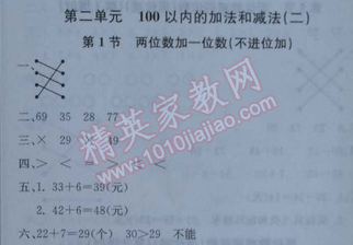 2014年1加1轻巧夺冠优化训练二年级数学上册人教版银版 第二单元1