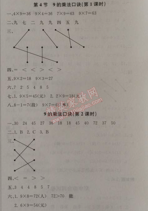 2014年1加1輕巧奪冠優(yōu)化訓(xùn)練二年級數(shù)學(xué)上冊人教版銀版 4