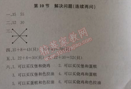 2014年1加1轻巧夺冠优化训练二年级数学上册人教版银版 10