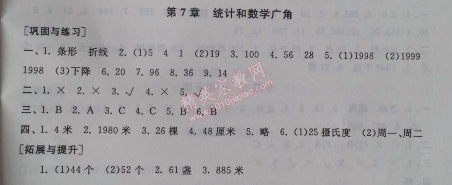 2014年暑假大串聯(lián)小學(xué)版四年級數(shù)學(xué)人教版 7