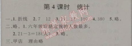 2014年小學(xué)同步測控優(yōu)化設(shè)計(jì)四年級(jí)數(shù)學(xué)下冊人教版 4