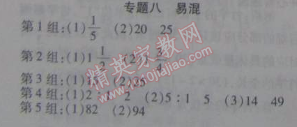 2015年寒假作業(yè)復(fù)習(xí)計(jì)劃100分期末寒假銜接六年級數(shù)學(xué)蘇教版 專題八