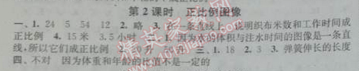 2014年通城學(xué)典課時作業(yè)本六年級數(shù)學(xué)下冊江蘇版 2