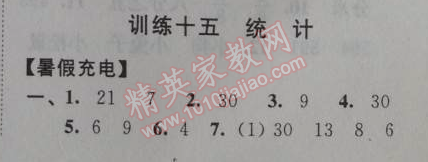 2014年小学数学暑假接力棒三升四年级江苏版 15