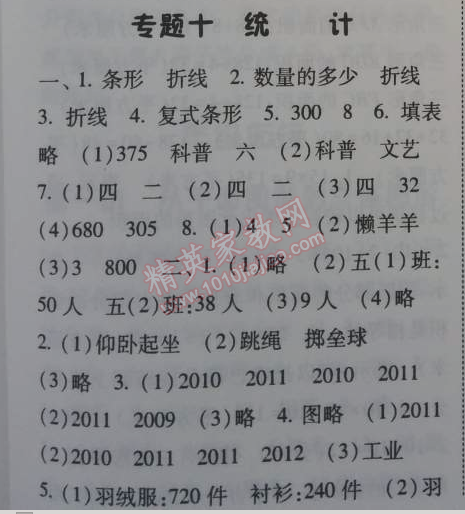 2014年暑假總動員五年級數(shù)學江蘇國標版寧夏人民教育出版社 10